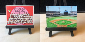 1959 Topps White Sox Team Card - Comiskey Park Painting