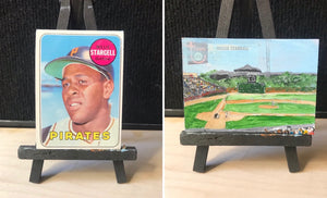 1969 Topps Willie Stargell Card -  Forbes Field Painting