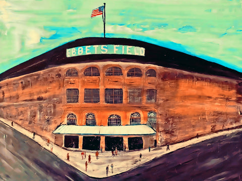 Ebbets Field Exterior Print (18X24)