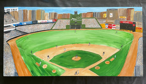 Yankee Stadium, Polo Grounds, Ebbets Field Painting (20X40)