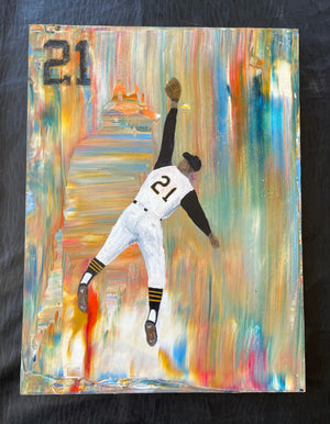 Roberto Clemente Painting (18X24)