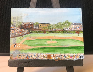 1967 Topps Ron Santo Card - Wrigley Field Painting