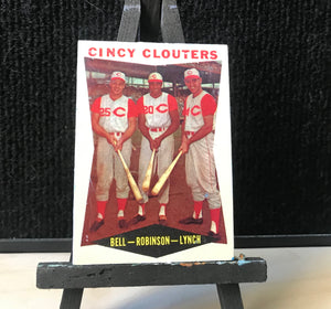 1960 Topps Cincinnati Reds Card - Crosley Field Painting