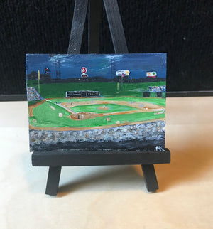 1978 Topps Carlton Fisk Card - Fenway Park Painting