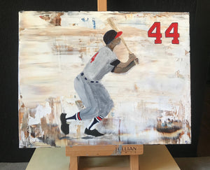 Hank Aaron painting (11X14)