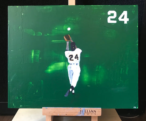willie mays painting (11X14)