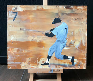 Mickey Mantle painting (11X14)